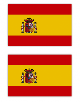 Aufkleber Spanien Flagge 2 Stück